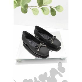 Bambi K01641121201 Siyah Nubuk Kadın Loafer Ayakkabı