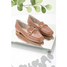 Bambi K01641165409 Taba Kadın Loafer Ayakkabı