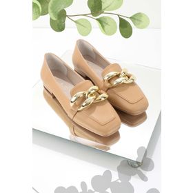 Bambi K01641166309 Camel Kadın Loafer Ayakkabı