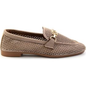 Bambi K01688010902 Vizon Kadın Loafer Ayakkabı