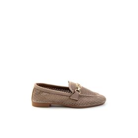 Bambi K01688010902 Vizon Kadın Loafer Ayakkabı