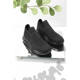 Bambi K01703102782 Siyah Triko Kadın Sneaker