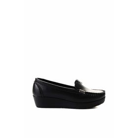Bambi K01797002009 Siyah Kadın Loafer Ayakkabı