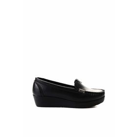 Bambi K01797002009 Siyah Kadın Loafer Ayakkabı