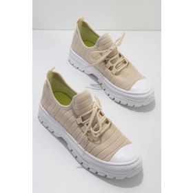 Bambi K019371825 Bej Kadın Sneaker