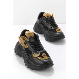 Bambi K01969041222 Siyah File Kadın Sneaker