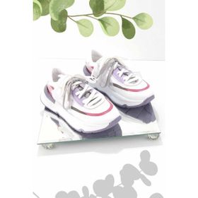 Bambi K01991016067 Beyaz Lila Paraşüt Kadın Sneaker