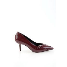 Bambi K01992153398 Bordo Kadın Klasik Topuklu Ayakkabı