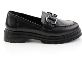 Bambi K01997011109 Siyah Kadın Loafer Ayakkabı