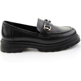 Bambi K01997011209 Siyah Kadın Loafer Ayakkabı
