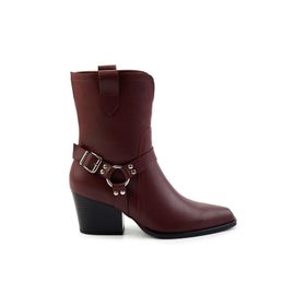 Bambi K02055014009 Bordo Kadın Bot