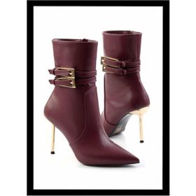 Bambi K02055014009 Bordo Kadın Bot