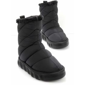 Bambi K02183102567 Siyah Paraşüt Kadın Bot