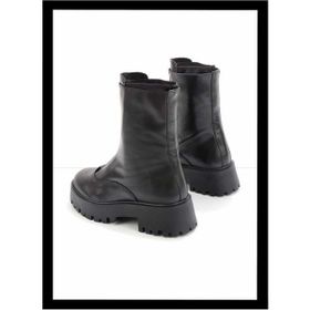 Bambi K02351314703 Siyah Deri Kadın Bot