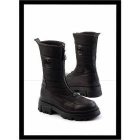Bambi K02724986603 Siyah Leather Kadın Bot