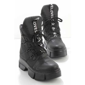 Bambi K02928040067 Siyah Paraşüt Kadın Bot