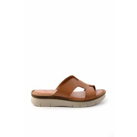 Bambi K04296100303 Taba Leather Kadın Terlik