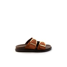 Bambi K04666013901 Taba Leather Kadın Terlik