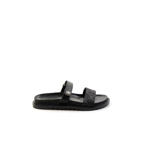 Bambi K04666014003 Siyah Leather Kadın Terlik