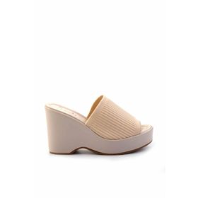 Bambi K04688600082 Bej Kadın Terlik