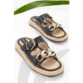 Bambi K04868200009 Siyah Kadın Terlik