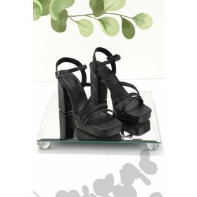 Bambi K05215161509 Siyah Kadın Klasik Topuklu Ayakkabı