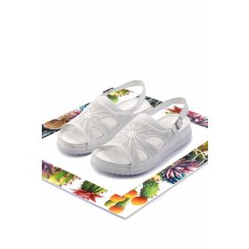 Bambi K05278204403 Beyaz Leather Kadın Sandalet