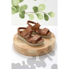 Bambi K05281202703 Taba Leather Kadın Sandalet