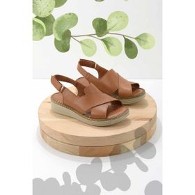 Bambi K05281203003 Taba Leather Kadın Sandalet