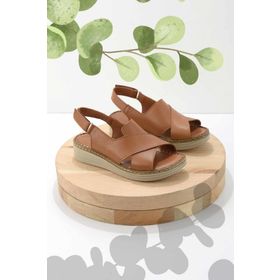 Bambi K05281203003 Taba Leather Kadın Sandalet