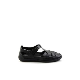 Bambi K05303100003Siyah Leather Kadın Sandalet