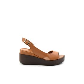 Bambi K05359032503 Taba Leather Kadın Sandalet