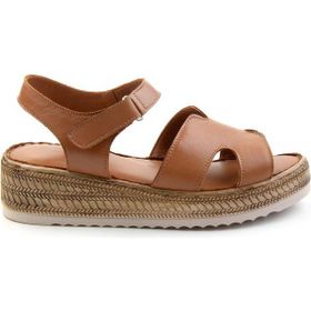 Bambi K05552008503 Taba Leather Kadın Sandalet