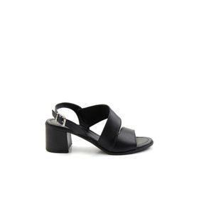 Bambi K05586222403 Siyah Leather Kadın Klasik Topuklu Ayakkabı