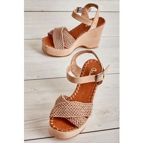 Bambi K05688999716 Taba Kadın Dolgu Topuklu Ayakkabı