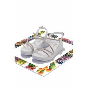 Bambi K05823022809 Beyaz Kadın Sandalet