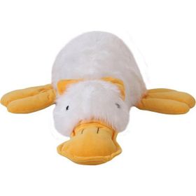 Bambi Tüylü Ördek 45 cm Beyaz Peluş Oyuncak