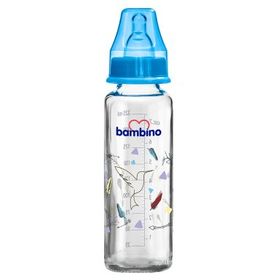 Bambino 0-6 Ay 225 ml Beyaz Klasik Cam Biberon