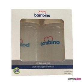 Bambino 125 ml 2 Adet Süt Saklama Kabı