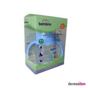Bambino 180 ml 6+ Ay Mavi Kulplu Alıştırma Bardağı