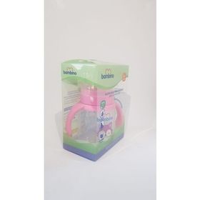 Bambino 180 ml 6+ Ay Pembe Kulplu Alıştırma Bardağı