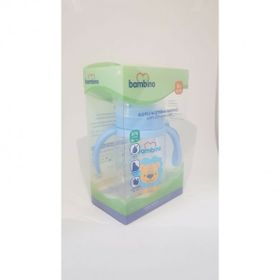 Bambino 180 ml 6+ Ay Pembe Kulplu Alıştırma Bardağı