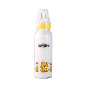 Bambino 225 ml Bambiş Sarı Kiraz Uçlu Cam Biberon