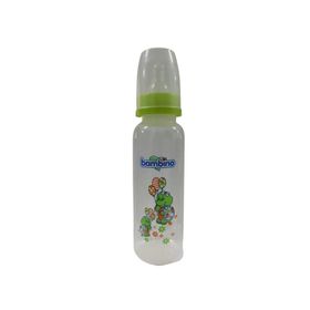 Bambino 225 ml Yeşil Bambiş Kiraz uçlu Cam Biberon