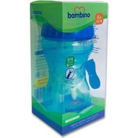 Bambino 300 ml Mavi Pipetli Bardak