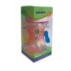 Bambino 300 ml Pembe Pipetli Bardak