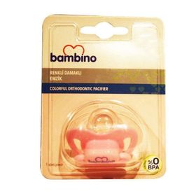 Bambino 6-18 Ay Pembe Renkli Damaklı Emzik