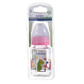 Bambino B013 125 ml Pembe Dinozor Desenli Cam Biberon
