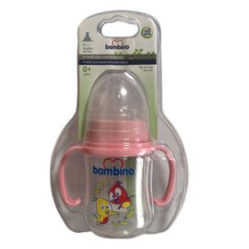 Bambino B817 150 ml Krem Pp Geniş Ağızlı Kulplu Biberon