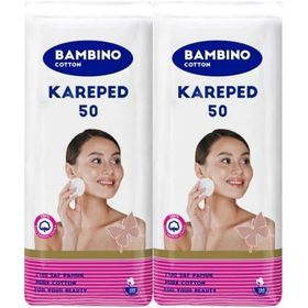 Bambino Cotton Kare 50x2 Adet Makyaj ve Bebek Temizleme Pamuğu